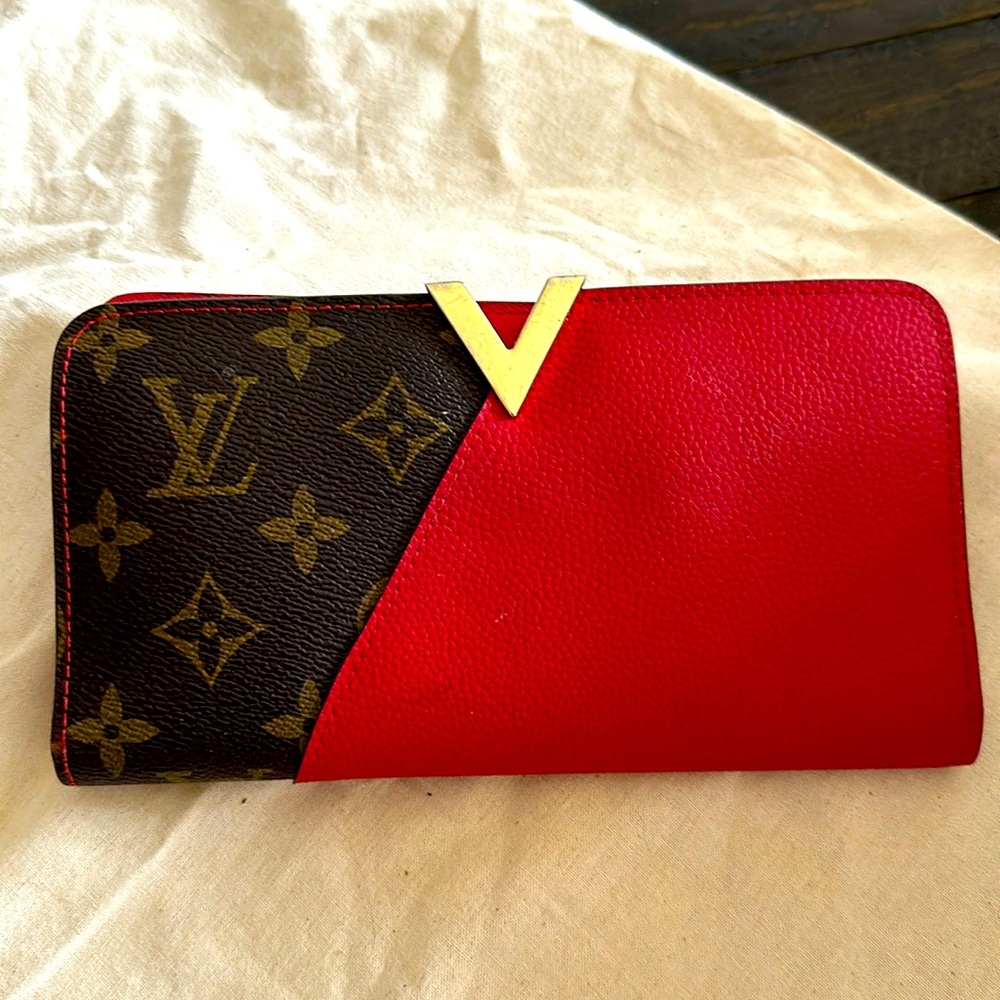 LV kimono wallet.